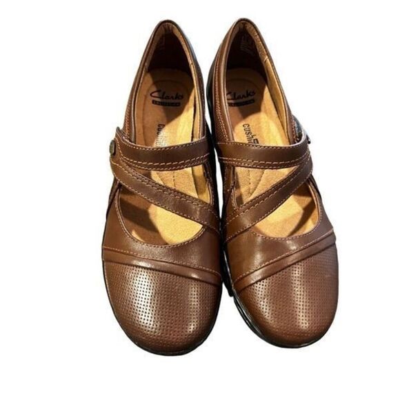 Clarks brown Comfort shoes Size 6.5 - Picture 1 of 9